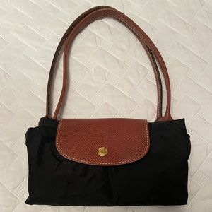 Longchamp Nylon Bag.  Black & Brown.  Super cute!